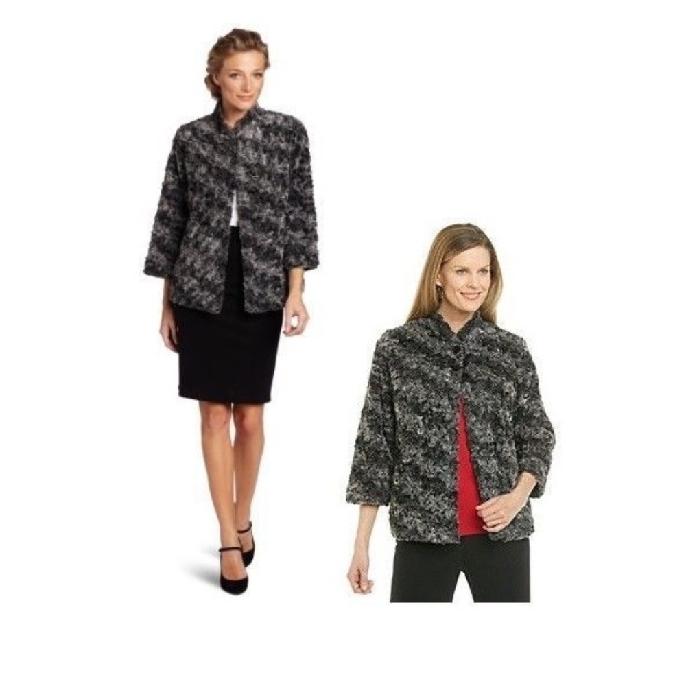 Alfred Dunner Women's Lined Jacket 12P NEW